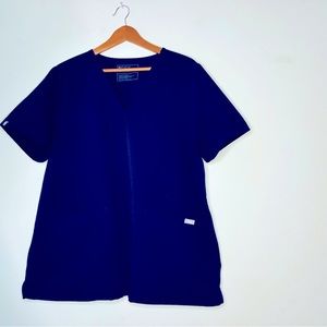 Figs Navy Blue top